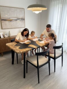 Стол кухонный обеденный прямоугольный дизайнерский лофт THETABLE RU 160х80 2.73/4.1