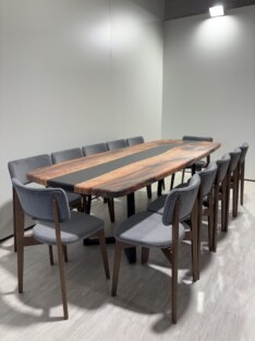 Стол кухонный обеденный евро дизайнерский лофт THETABLE RU 250х100 3.8/1.1