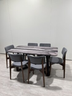 Стол кухонный обеденный прямоугольный дизайнерский лофт THETABLE RU 160х80 5.40/1.1