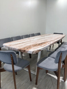 Стол кухонный обеденный евро дизайнерский лофт THETABLE RU 250х100 6.6/2.2