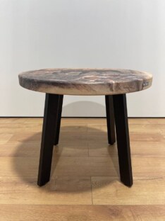 Стол журнальный круглый дизайнерский лофт THETABLE RU 70х48 13.1/5.1