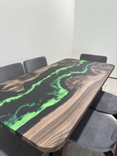 Стол кухонный обеденный прямоугольный дизайнерский лофт THETABLE RU 180х80 4.10/1.1