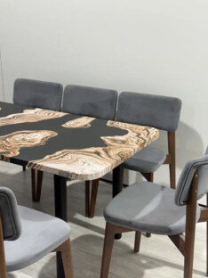 Стол кухонный обеденный прямоугольный дизайнерский лофт THETABLE RU 102х69 2.71/11.1