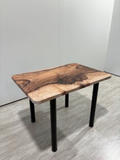 Стол кухонный обеденный прямоугольный дизайнерский лофт THETABLE RU 102х69 12.5/11.1