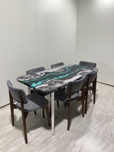 Стол кухонный обеденный прямоугольный дизайнерский лофт THETABLE RU 120х80 4.18/6.2