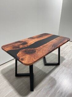 Стол кухонный обеденный прямоугольный дизайнерский лофт THETABLE 140х80 3.8/1.1