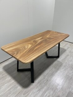 Стол кухонный обеденный прямоугольный дизайнерский лофт THETABLE RU 180х80 8.13/1.1