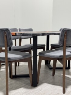 Стол кухонный обеденный прямоугольный дизайнерский лофт THETABLE RU 180х80 4.20/3.1 Стол кухонный обеденный прямоугольный дизайнерский лофт THETABLE RU 180х80 4.20/3.1