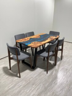 Стол кухонный обеденный прямоугольный дизайнерский лофт THETABLE RU 120х80 4.1/2.1 Стол кухонный обеденный прямоугольный дизайнерский лофт THETABLE RU 120х80 4.1/2.1