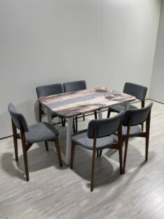 Стол кухонный обеденный прямоугольный дизайнерский лофт THETABLE 120х80 3.28/2.2