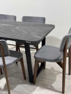 Стол кухонный обеденный прямоугольный дизайнерский лофт THETABLE 140х80 8.11/2.1