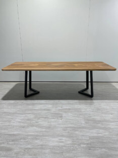 Стол кухонный обеденный прямоугольный дизайнерский лофт THETABLE RU 250х100 8.13/1.1