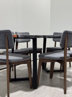 Стол кухонный обеденный прямоугольный дизайнерский лофт THETABLE RU 200х90 4.20/1.1