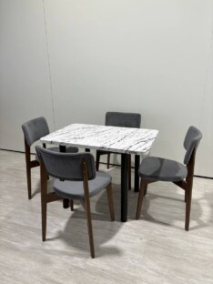 Стол кухонный обеденный прямоугольный дизайнерский лофт THETABLE RU 102х69 2.65/11.1