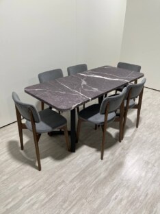 Стол кухонный обеденный прямоугольный дизайнерский лофт THETABLE RU 180х80 2.12.2/1.1