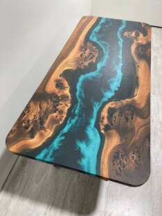 Стол кухонный обеденный прямоугольный дизайнерский лофт THETABLE RU 180х80 4.5/1.1