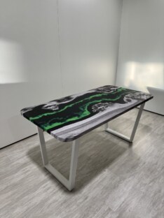 Стол кухонный обеденный прямоугольный дизайнерский лофт THETABLE RU 140х80 4.19/2.2