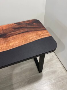 Стол письменный угловой дизайнерский лофт THETABLE RU 160х110 3.8/3.1