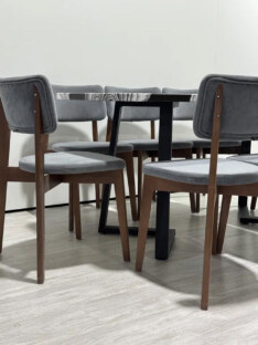 Стол кухонный обеденный прямоугольный дизайнерский лофт THETABLE RU 140х80 2.72/1.1