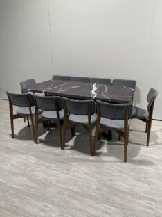 Стол кухонный обеденный прямоугольный дизайнерский лофт THETABLE RU 250х100 2.12/3.1