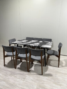 Стол кухонный обеденный прямоугольный дизайнерский лофт THETABLE RU 140х80 2.72/6.1