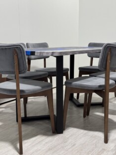 Стол кухонный обеденный прямоугольный дизайнерский лофт THETABLE RU 120х80 4.17/3.1