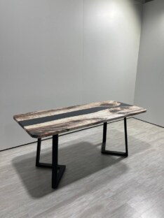 Стол кухонный обеденный прямоугольный дизайнерский лофт THETABLE RU 180х80 3.19/1.1