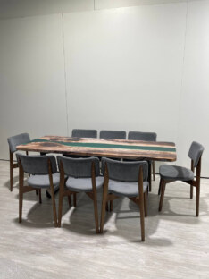Стол кухонный обеденный прямоугольный дизайнерский лофт THETABLE RU 250х100 3.38/2.1 Стол кухонный обеденный прямоугольный дизайнерский лофт THETABLE RU 250х100 3.38/2.1