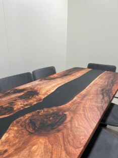 Стол кухонный обеденный прямоугольный дизайнерский лофт THETABLE 180х80 3.8/1.1