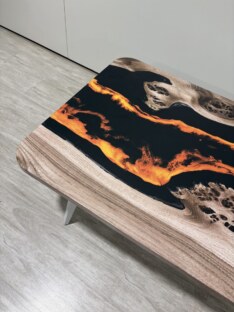 Стол журнальный прямоугольный дизайнерский лофт THETABLE RU 140х80 4.15/7.2