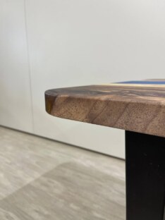 Стол компьютерный с вырезом дизайнерский лофт THETABLE 140х80 3.20/2.1