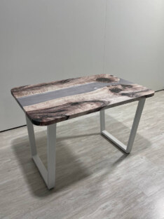 Стол кухонный обеденный прямоугольный дизайнерский лофт THETABLE 120х80 3.28/2.2