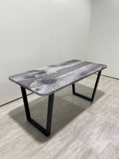 Стол кухонный обеденный прямоугольный дизайнерский лофт THETABLE 160х80 3.27/2.1