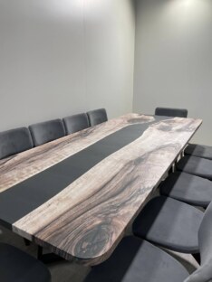 Стол кухонный обеденный прямоугольный дизайнерский лофт THETABLE 250х100 3.30/1.1