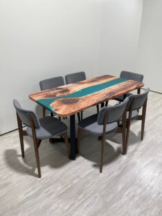 Стол кухонный обеденный прямоугольный дизайнерский лофт THETABLE 180х80 3.14/1.1