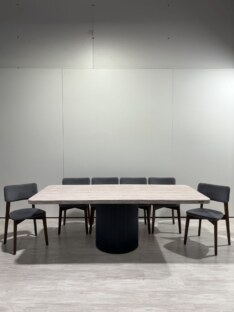 Стол кухонный обеденный прямоугольный дизайнерский под травертин THETABLE RU 180х100 16.1/17.1 Стол кухонный обеденный прямоугольный дизайнерский под травертин THETABLE RU 180х100 16.1/17.1