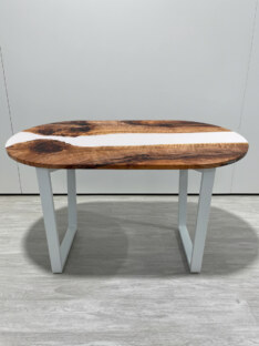 Стол кухонный обеденный овальный дизайнерский лофт THETABLE RU 220х90 3.11/2.2