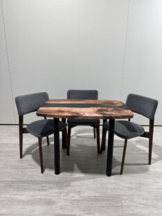 Стол кухонный обеденный евро дизайнерский лофт THETABLE RU 102х69 3.8/11.1