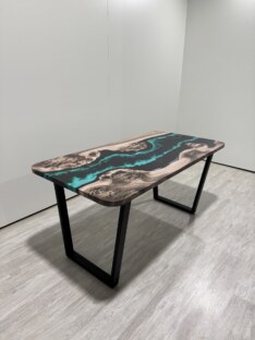 Стол кухонный обеденный прямоугольный дизайнерский лофт THETABLE 180х80 4.13/2.1