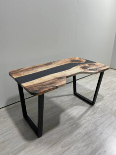 Стол компьютерный с вырезом дизайнерский лофт THETABLE RU 160х80 3.25/2.1