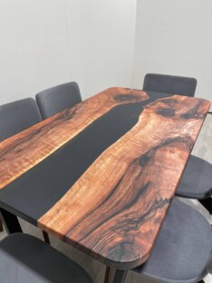 Стол кухонный обеденный прямоугольный дизайнерский лофт THETABLE RU 140х80 3.8/2.1