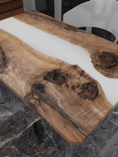 Стол кухонный обеденный прямоугольный дизайнерский лофт THETABLE RU 102х69 3.18/11.3