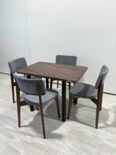 Стол кухонный обеденный прямоугольный дизайнерский лофт THETABLE RU 102х69 6.4/11.1