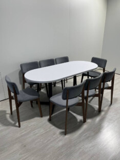 Стол кухонный обеденный овальный дизайнерский лофт THETABLE RU 220х90 2.23/1.1 Стол кухонный обеденный овальный дизайнерский лофт THETABLE RU 220х90 2.23/1.1