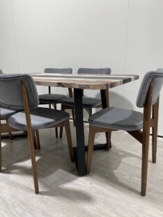 Стол кухонный обеденный прямоугольный дизайнерский лофт THETABLE RU 160х80 3.30/1.1 Стол кухонный обеденный прямоугольный дизайнерский лофт THETABLE RU 160х80 3.30/1.1