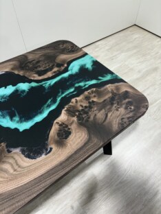 Стол журнальный прямоугольный дизайнерский лофт THETABLE RU 120х80 4.9/5.1