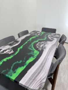 Стол кухонный обеденный прямоугольный дизайнерский лофт THETABLE RU 160х80 4.19/2.1