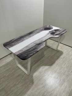 Стол компьютерный с вырезом дизайнерский лофт THETABLE RU 180х80 3.23/2.2