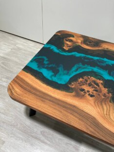 Стол журнальный прямоугольный дизайнерский лофт THETABLE RU 120х80 4.5/5.1