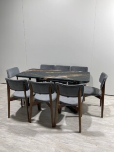 Стол кухонный обеденный прямоугольный дизайнерский лофт THETABLE RU 160х80 2.7/1.1